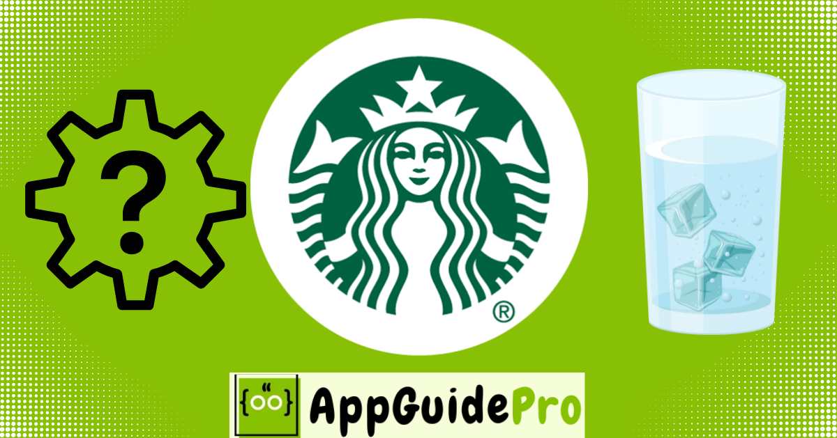 How to order Iced Water on Starbucks app?